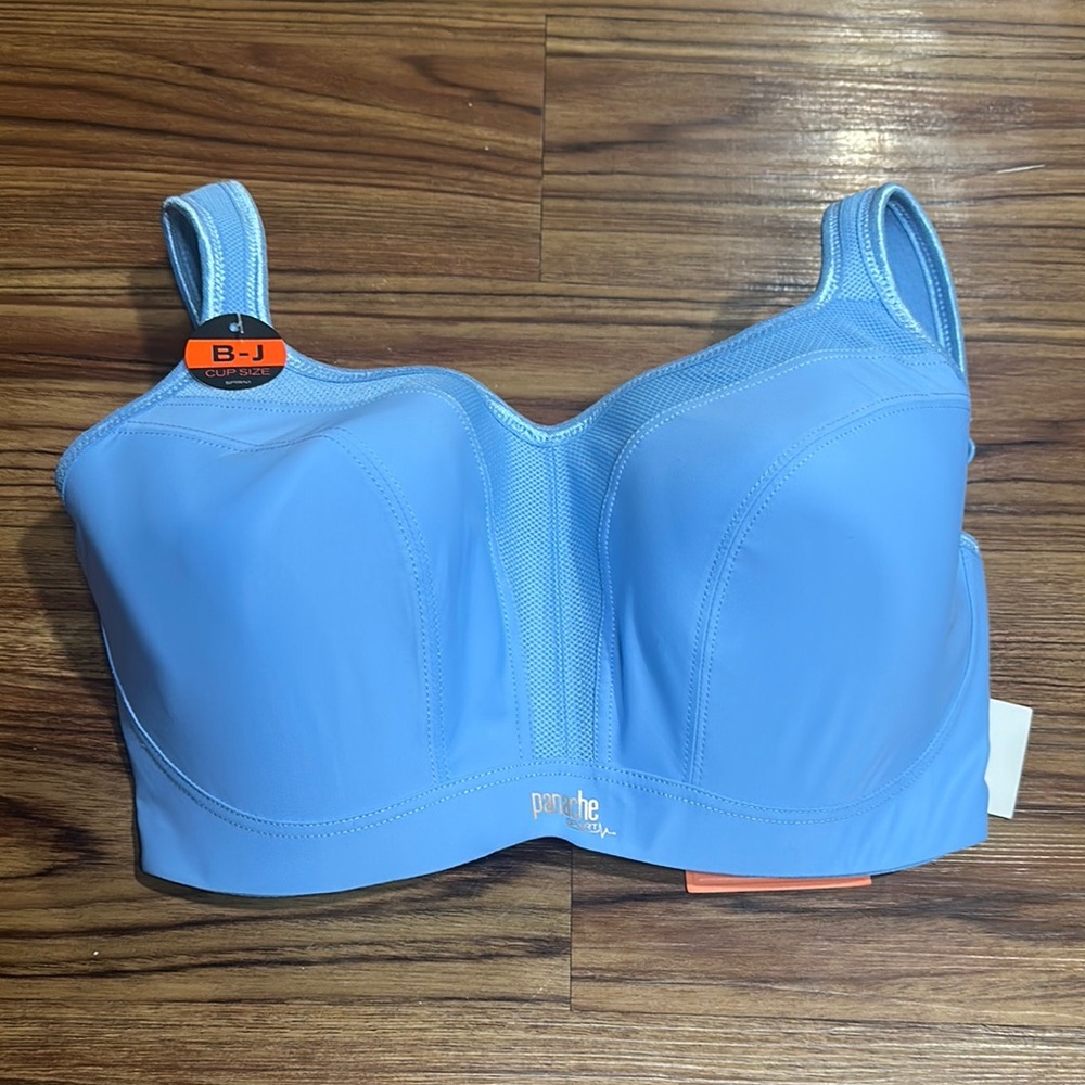 Panache Blue Supportive Bra with Molded Cups